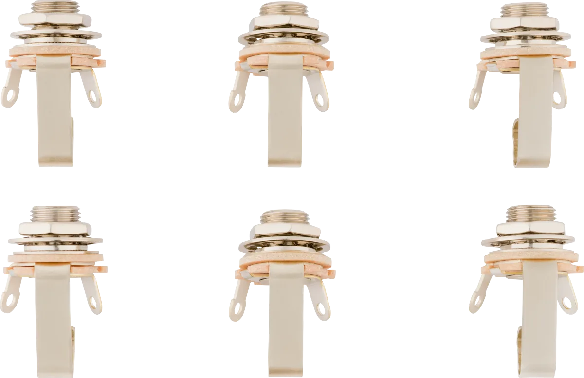 Fender 1/4" 2-Conductor Guitar Output Jack (6-pack) · Manopole e controlli · R&D Sound Lugano