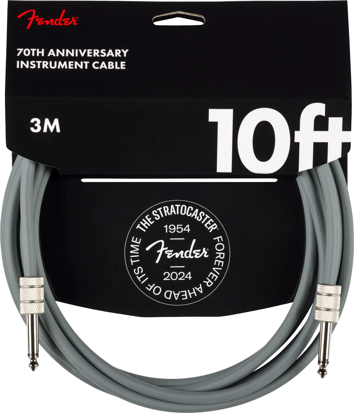 Fender 10' Anniversary Instrument Cable — Gray, 10' · Cavi per strumento · R&D Sound Lugano
