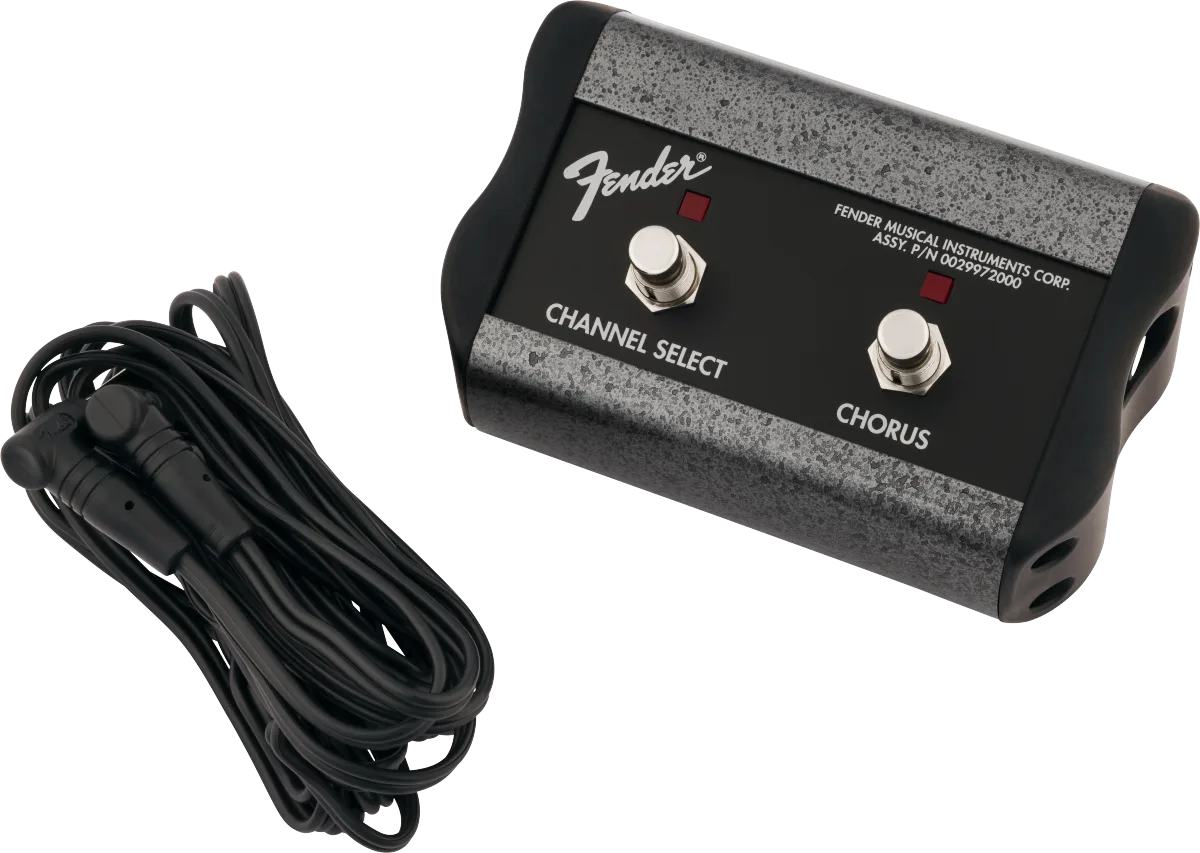 Fender 2-Button Footswitch: Channel-Chorus — 2-Button Footswitch: Channel / Chorus On/Off with 1/4" Jack · Ricambi per amplificatori · R&D Sound Lugano