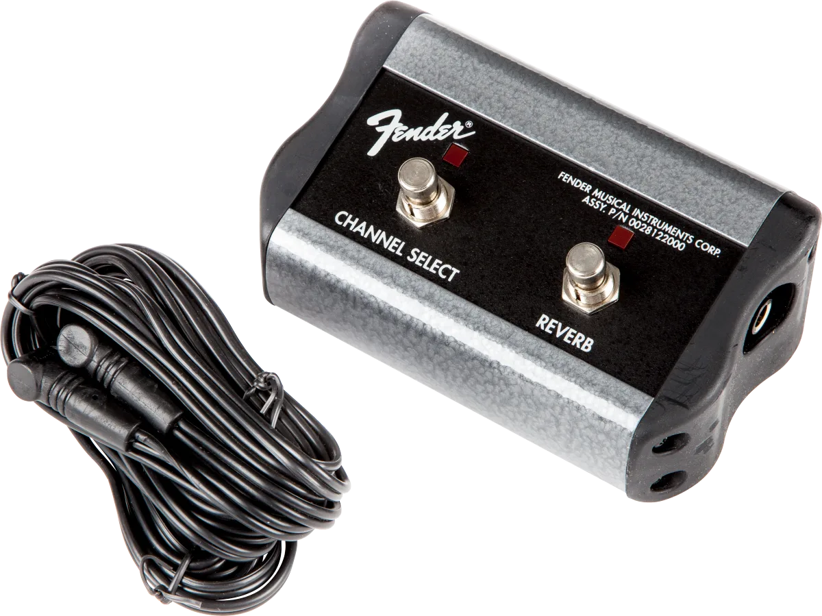 Fender 2-Button Footswitch: Channel-Reverb — 2-Button Footswitch: Channel / Reverb On/Off with 1/4" Jack · Ricambi per amplificatori · R&D Sound Lugano