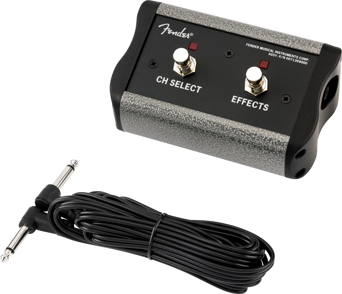 Fender 2-Button Footswitch: Channel Select-Effects On-Off — 2-Button Footswitch: Channel Select / Effects On/Off with 1/4" Jack · Ricambi per amplificatori · R&D Sound Lugano