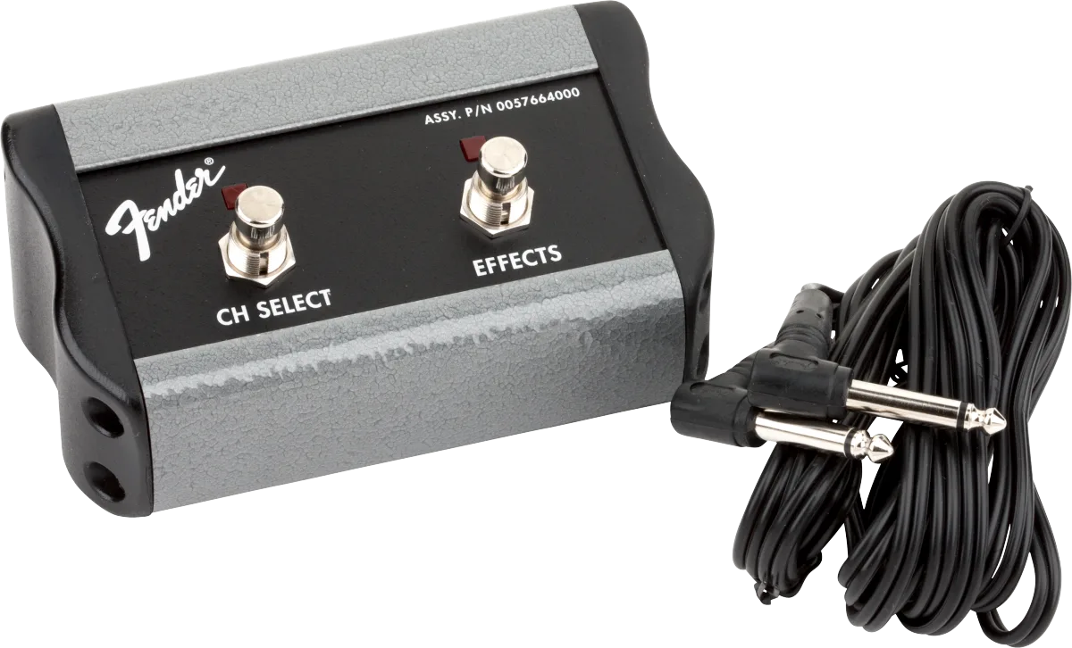 Fender 2-Button Footswitch- Channel Select - FX On-Off — 2-Button Footswitch: Channel/FX, 1/4" Connector · Ricambi per amplificatori · R&D Sound Lugano