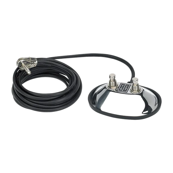 Fender 2-Button Vintage-Style Footswitch: Vibrato-Fat (1/4" Jack) — 2-Button Vintage-Style Footswitch: Vibrato / Fat On/Off with 1/4" Jack · Ricambi per amplificatori · R&D Sound Lugano