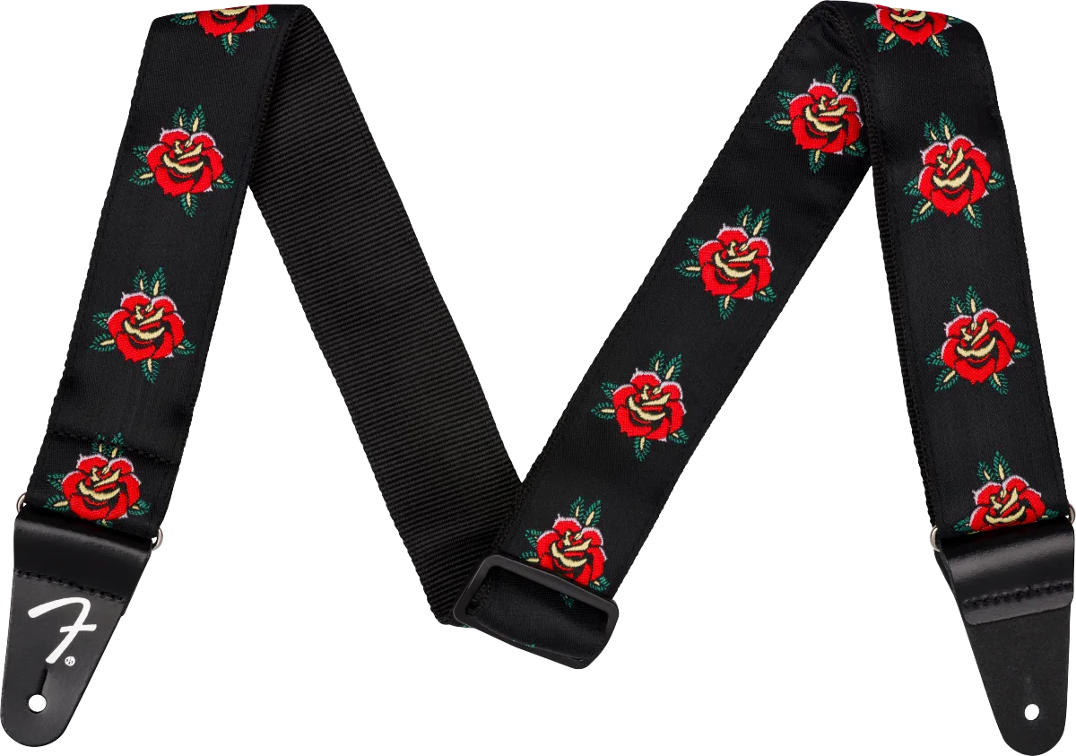 Fender 2" Rose Straps — Rose Strap, Red, 2" · Tracolle e cinghie · R&D Sound Lugano