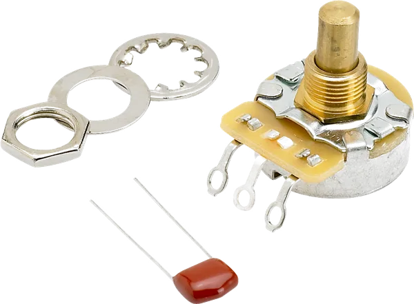 Fender 250K No Load Solid Shaft Potentiometer — 250K No-Load Solid Shaft Pot (Vol or Tone) · Manopole e controlli · R&D Sound Lugano