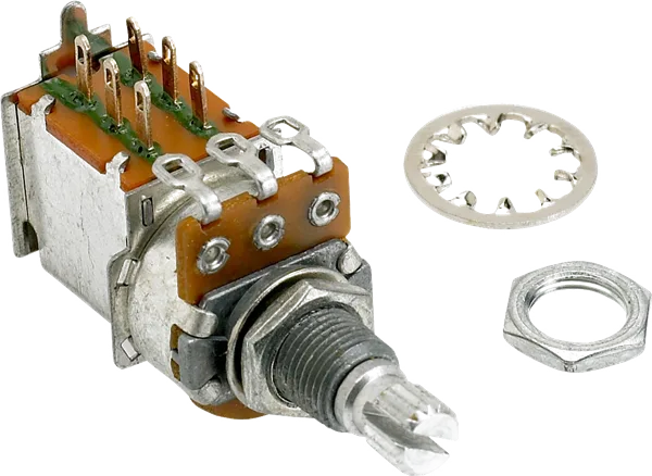 Fender 250K Push/Pull Potentiometer — 250K Push/Pull Split Shaft Potentiometer · Manopole e controlli · R&D Sound Lugano