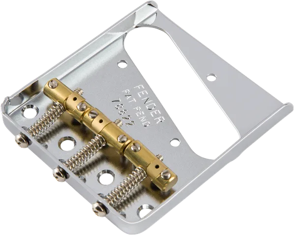 Fender 3-Saddle American Vintage Hot Rod Telecaster Bridge Assembly — 3-Saddle American Vintage "Hot Rod" Telecaster Bridge Assembly with Compensated Brass Saddles, Nickel · Ponti e componenti · R&D Sound Lugano