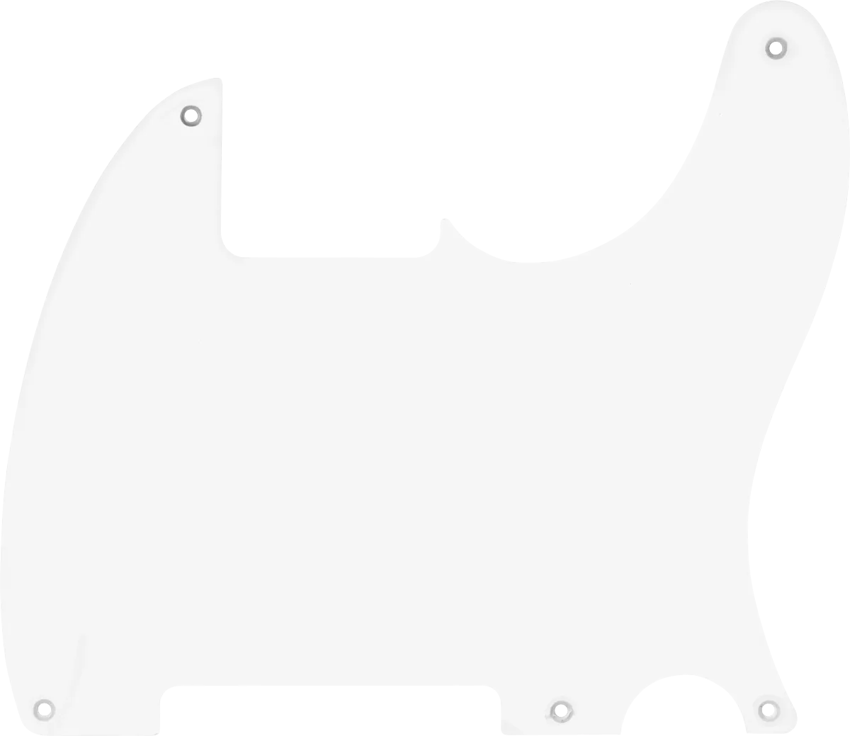 Fender 50's Esquire Pickguard, White, 1-Ply, 5-Hole Mount · Battipenna · R&D Sound Lugano