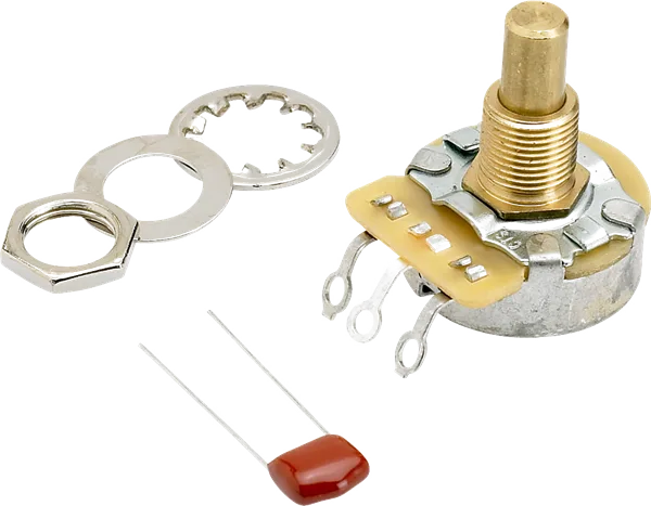 Fender 500K Solid Shaft Potentiometer (Volume or Tone) — 500K Solid Shaft Potentiometer (Vol. or Tone) · Manopole e controlli · R&D Sound Lugano