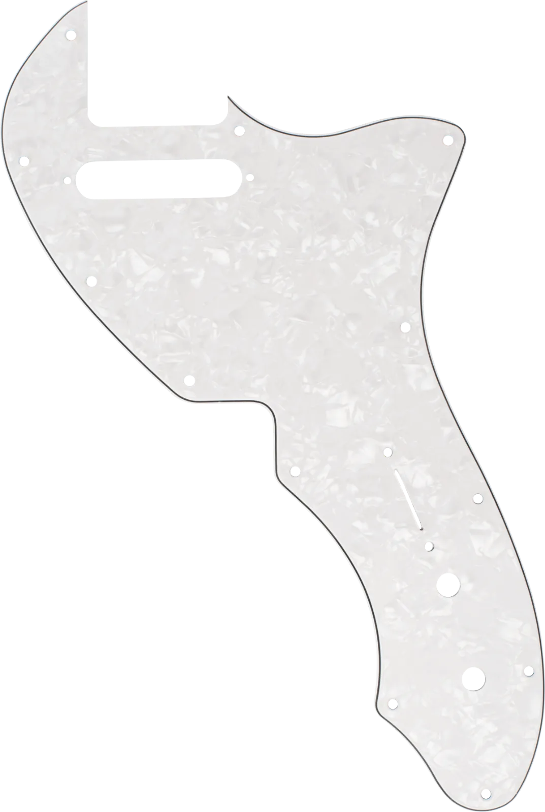 Fender 69 Tele Thinline Pickguard — Pickguard, '69 Tele Thinline, 12-Hole Mount, White Pearl, 4-Ply · Battipenna · R&D Sound Lugano