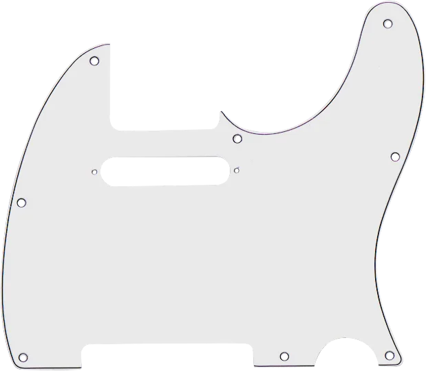 Fender 8-Hole Mount Multi-Ply Telecaster Pickguards — Pickguard, Telecaster, 8-Hole Mount, White, 3-Ply · Battipenna · R&D Sound Lugano