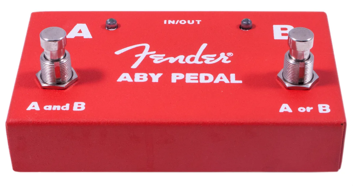 Fender ABY Footswitch — 2-Switch ABY Pedal, Red · Pedali · R&D Sound Lugano