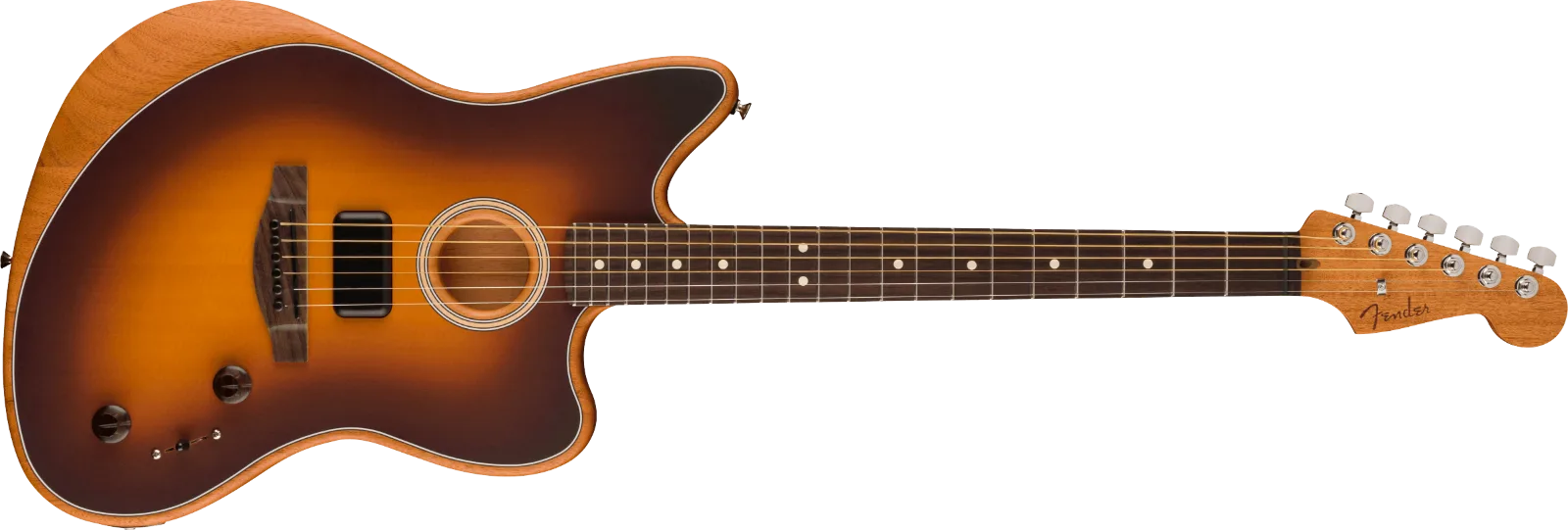Fender Acoustasonic Player Jazzmaster — Rosewood Fingerboard, 2-Color Sunburst · Chitarre acustiche · R&D Sound Lugano