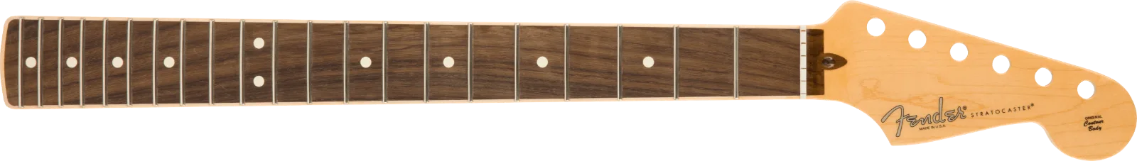 Fender American Channel Bound Stratocaster Neck, 21 Medium Jumbo Frets - Rosewood — American Channel Bound Stratocaster Neck, 21 Med Jumbo Frets, Rosewood · Manici · R&D Sound Lugano