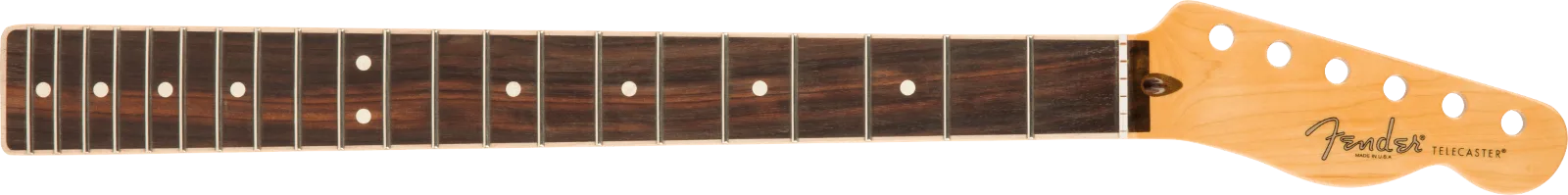 Fender American Channel Bound Telecaster Neck, 21 Med Jumbo Frets - Rosewood — American Channel Bound Telecaster Neck, 21 Med Jumbo Frets, Rosewood · Manici · R&D Sound Lugano