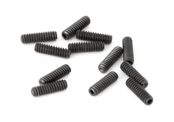 Fender American Deluxe-American Series Tele Saddle Height Adjustment Screws — American Deluxe/American Series Tele Saddle Height Adjustment Screws, Short, 4-40 X 3/8" Hex, Black (12) · Ponti e componenti · R&D Sound Lugano