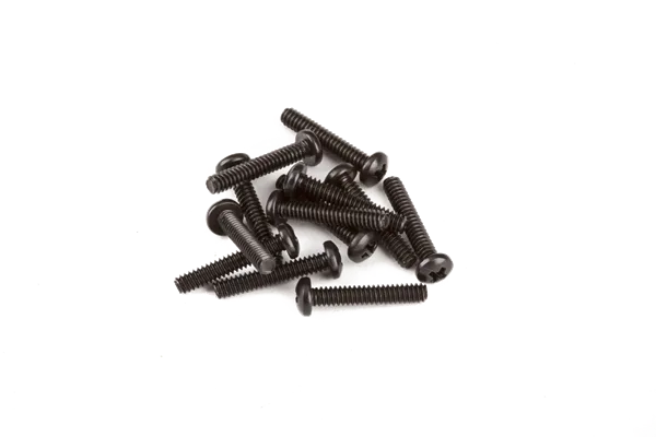 Fender American Deluxe/Elite Strat/Tele Intonation Screws — American Deluxe/Elite Strat/Tele Saddle Intonation Screws, (Short 4-40 X 5/8) Phillips, Black (12) · Viteria e fissaggi · R&D Sound Lugano