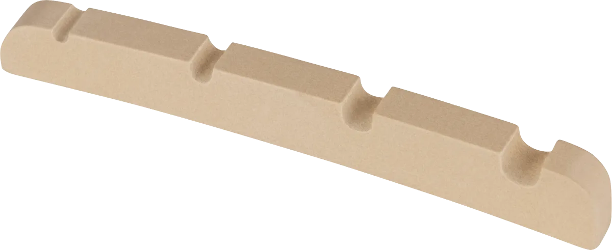 Fender American Precision Bass, Pre-Slotted Micarta Nut — Pre-Slotted String Nut, American Standard Precision Bass, Bone · Altri ricambi · R&D Sound Lugano