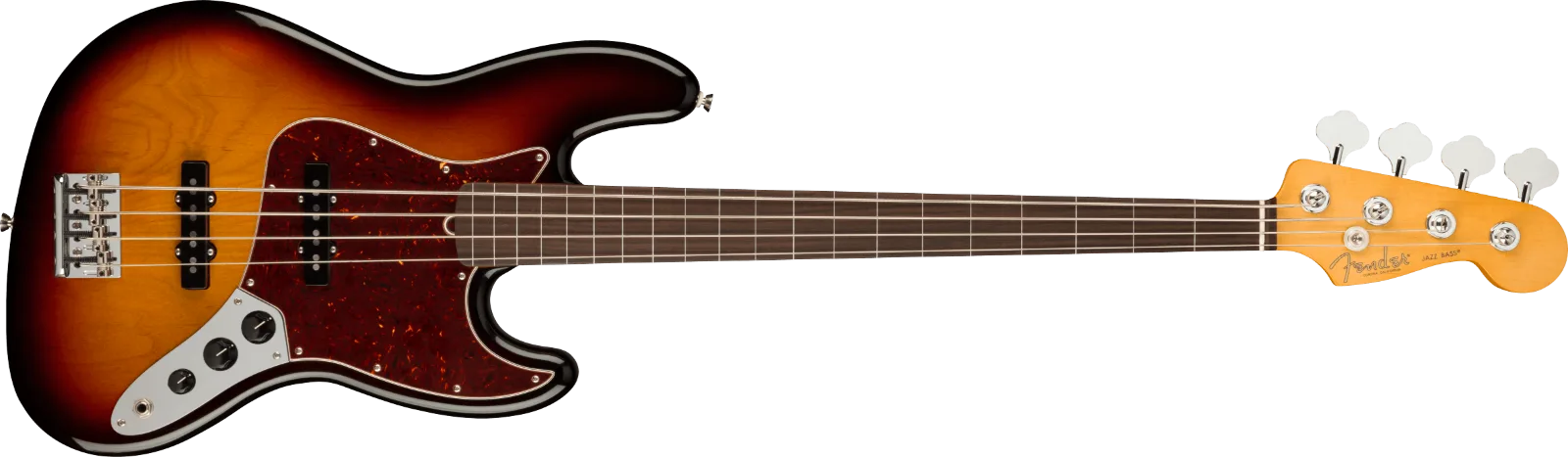 Fender American Professional II Jazz Bass Fretless — Rosewood Fingerboard, 3-Color Sunburst · Bassi elettrici · R&D Sound Lugano