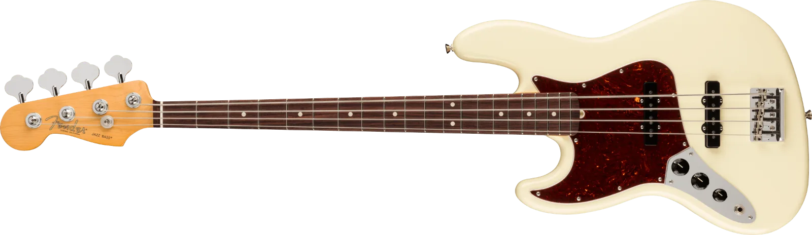 Fender American Professional II Jazz Bass Left-Hand — Rosewood Fingerboard, Olympic White · Bassi elettrici · R&D Sound Lugano