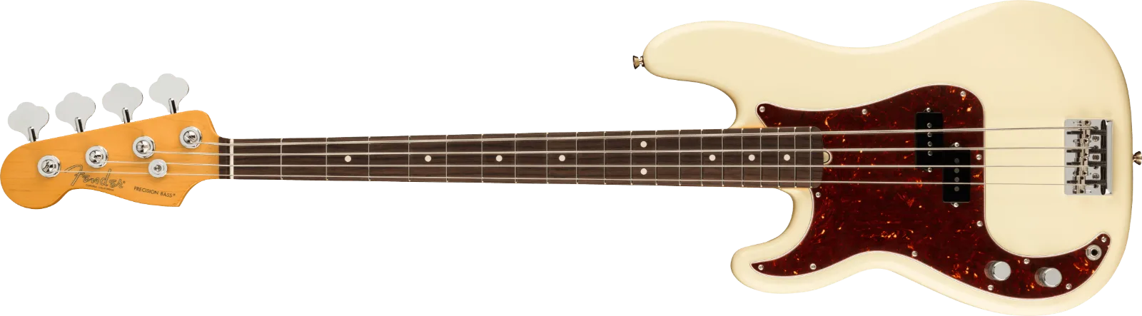 Fender American Professional II Precision Bass Left-Hand — Rosewood Fingerboard, Olympic White · Bassi elettrici · R&D Sound Lugano