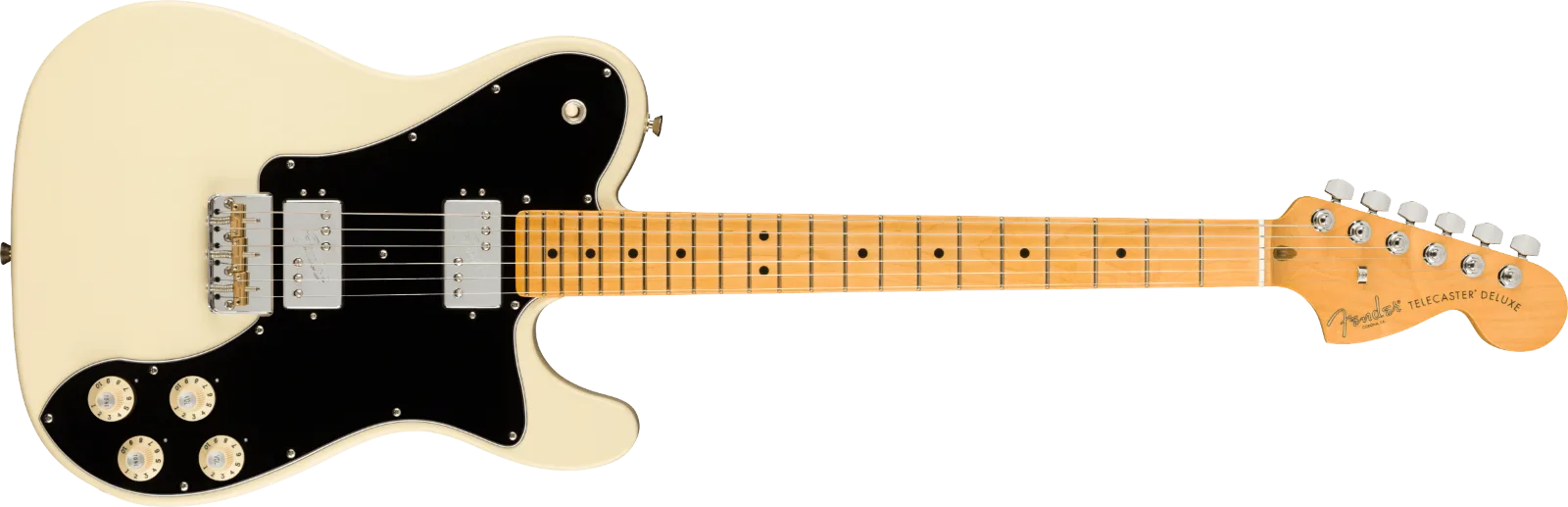 Fender American Professional II Telecaster Deluxe — Maple Fingerboard, Olympic White · Chitarre elettriche · R&D Sound Lugano