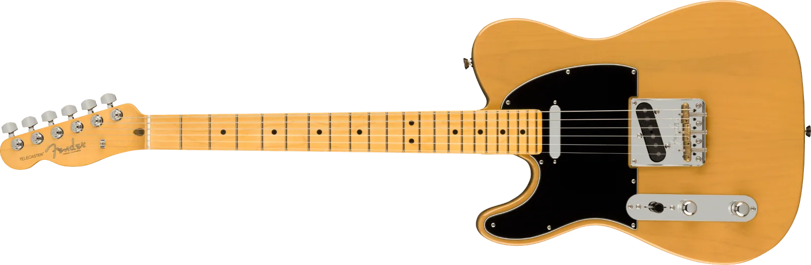 Fender American Professional II Telecaster Left-Hand — Maple Fingerboard, Butterscotch Blonde · Chitarre elettriche · R&D Sound Lugano