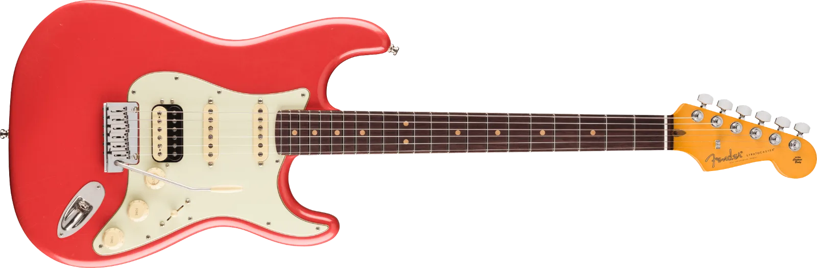 Fender American Ultra Luxe Vintage '60s Stratocaster HSS — Rosewood Fingerboard, Fiesta Red · Chitarre elettriche · R&D Sound Lugano