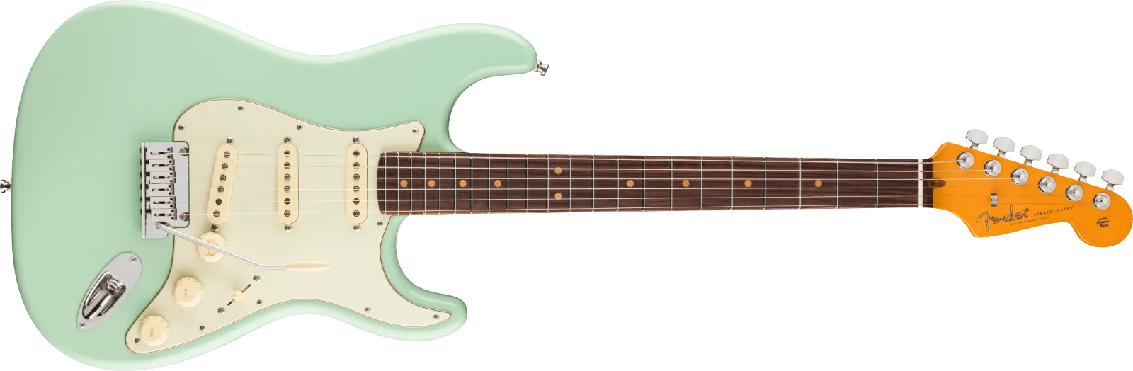 Fender American Ultra Luxe Vintage '60s Stratocaster — Rosewood Fingerboard, Surf Green · Chitarre elettriche · R&D Sound Lugano