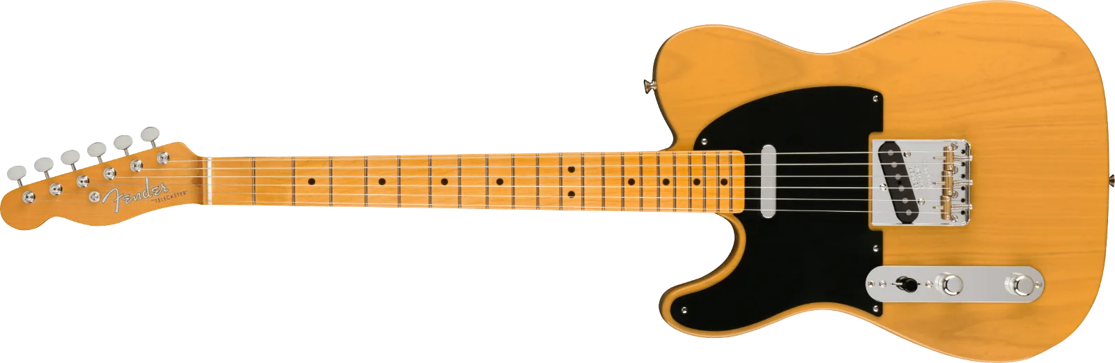Fender American Vintage II 1951 Telecaster Left-Hand — Maple Fingerboard, Butterscotch Blonde · Chitarre elettriche · R&D Sound Lugano
