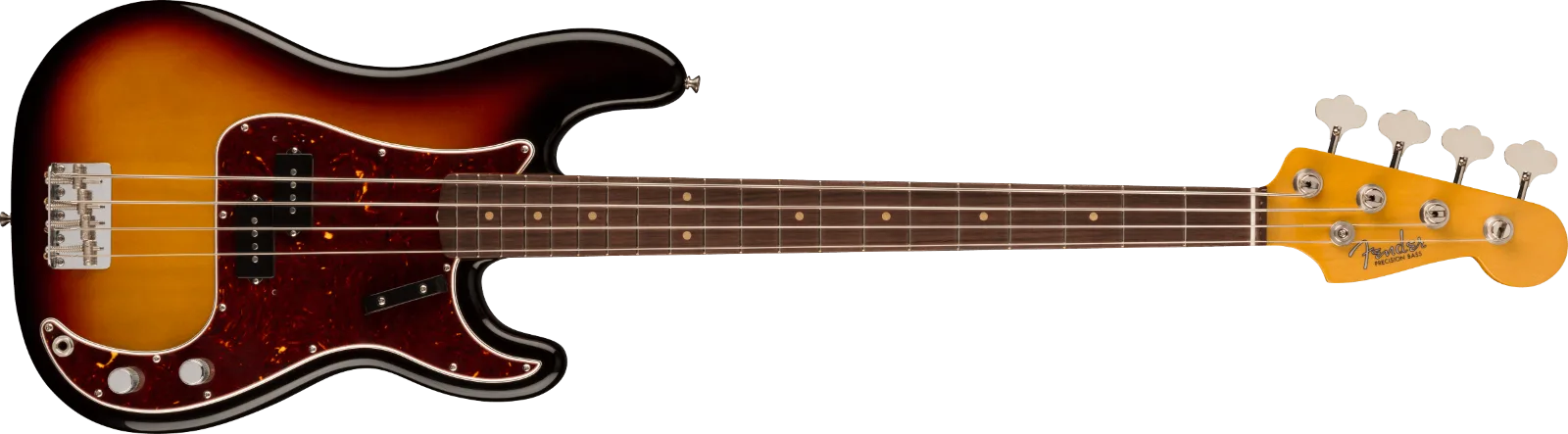 Fender American Vintage II 1960 Precision Bass — Rosewood Fingerboard, 3-Color Sunburst · Bassi elettrici · R&D Sound Lugano