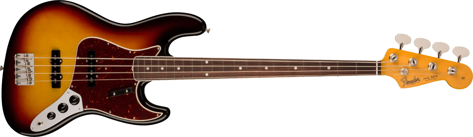 Fender American Vintage II 1966 Jazz Bass — Rosewood Fingerboard, 3-Color Sunburst · Bassi elettrici · R&D Sound Lugano