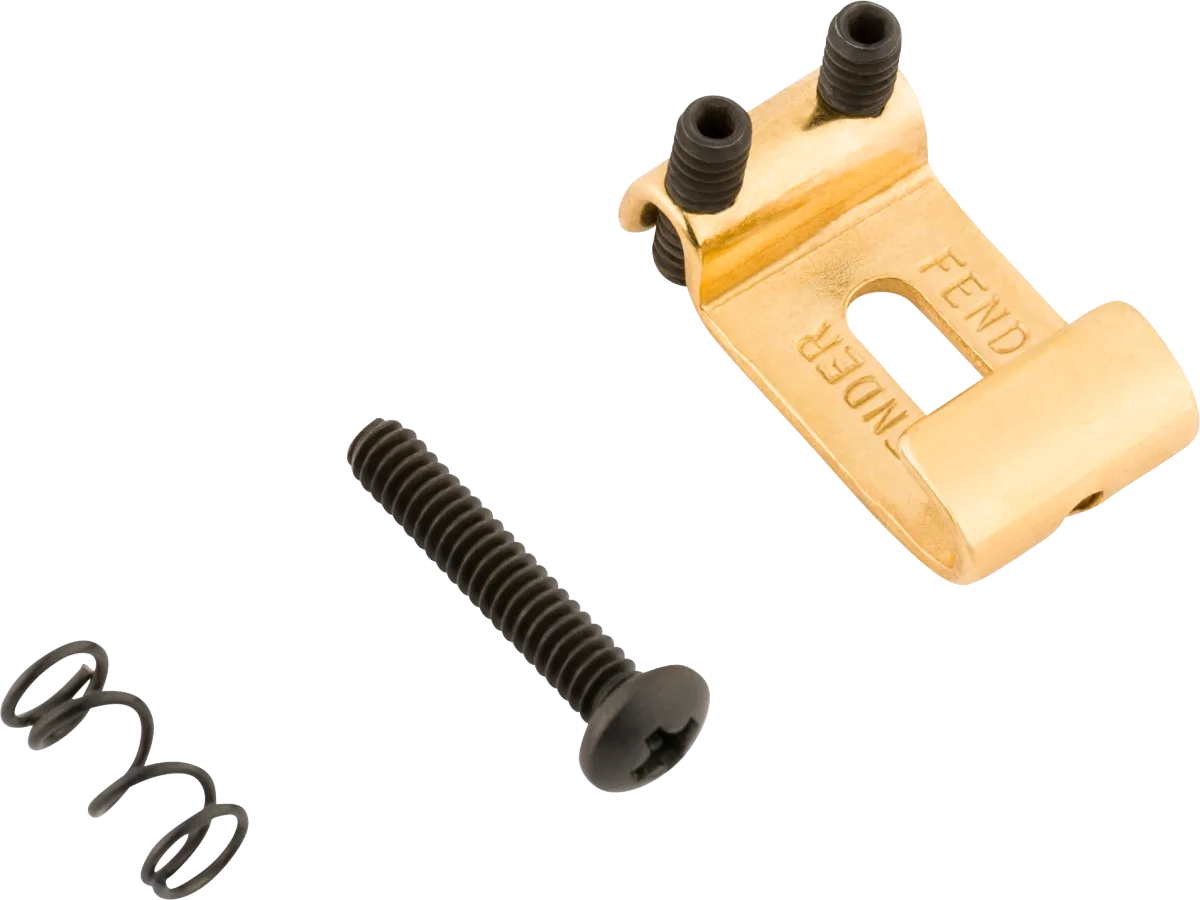 Fender American Vintage Strat Bridge Saddle, Gold, No Hardware, Each · Ponti e componenti · R&D Sound Lugano
