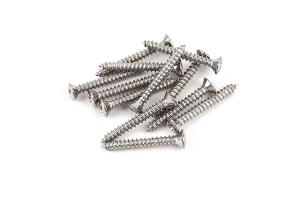 Fender Bass/Telecaster Bridge/Strap Button Mounting Screws — Phillips-Head, Chrome, (12) · Ponti e componenti · R&D Sound Lugano