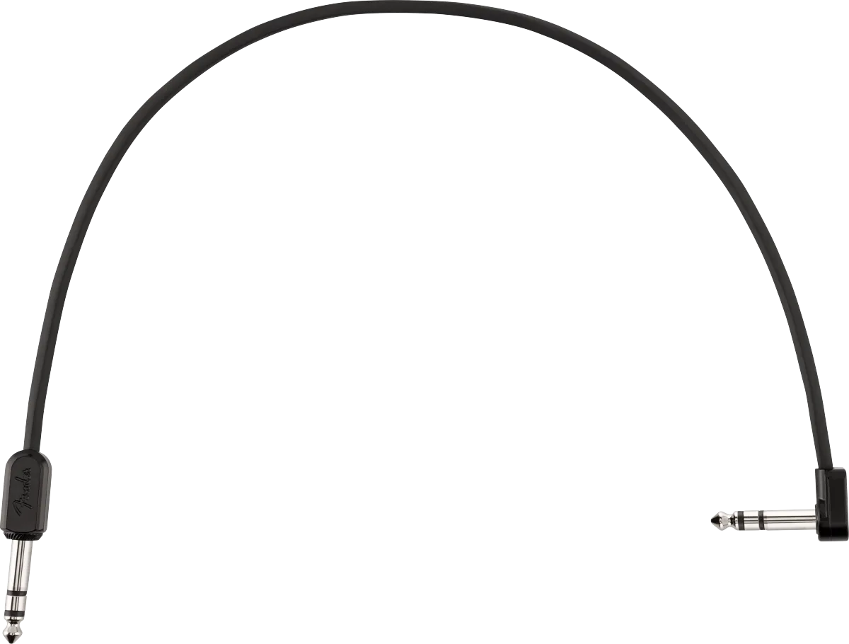 Fender Blockchain 16" Stereo TRS Cable, Straight/Angle, 1 pc — Blockchain 16" Patch Cable, Stereo TRS, Straight/Angle · Cavi per strumento · R&D Sound Lugano