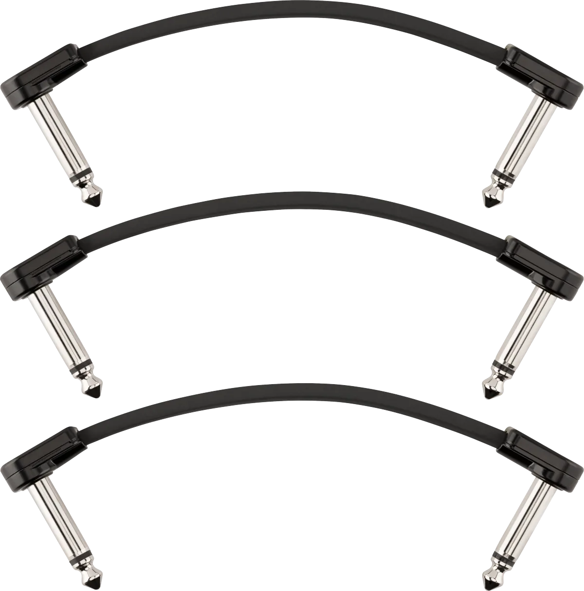 Fender Blockchain Patch Cables, 3-Packs — Blockchain 4" Patch Cable, 3-Pack, Angle/Angle · Cavi per strumento · R&D Sound Lugano
