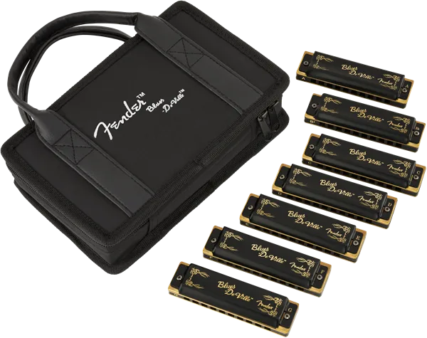Fender Blues DeVille Harmonicas - 7 Pack with Case — Blues DeVille Harmonica, Pack of 7, with Case · Altri accessori · R&D Sound Lugano