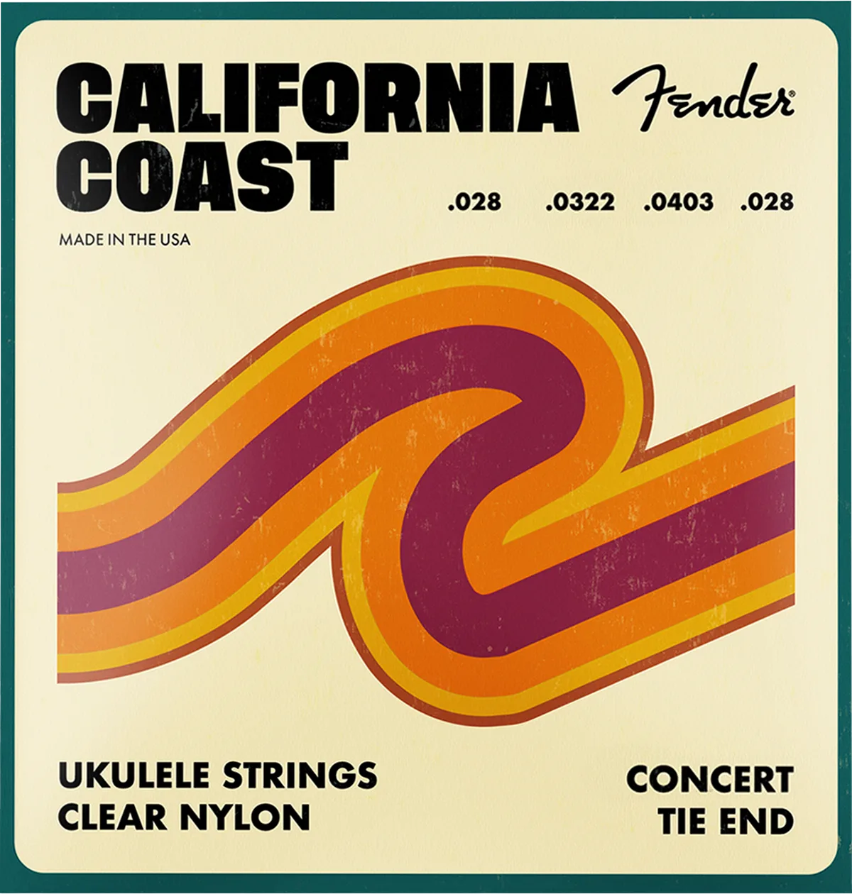 Fender California Coast Concert Ukulele Strings — Concert Ukulele Strings, Set of Four · Corde per chitarra elettrica · R&D Sound Lugano