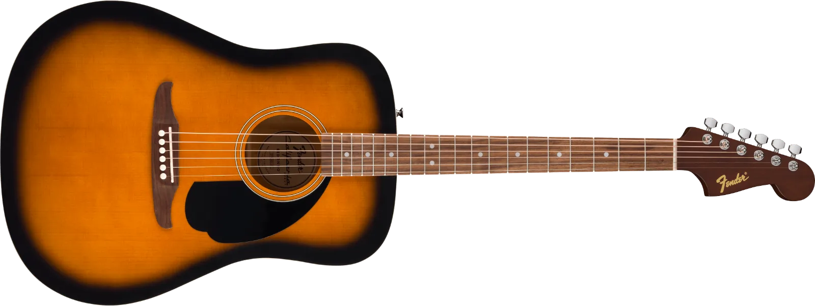 Fender California Debut Redondo — Spruce Top, Black Pickguard, 2-Color Sunburst · Chitarre acustiche · R&D Sound Lugano