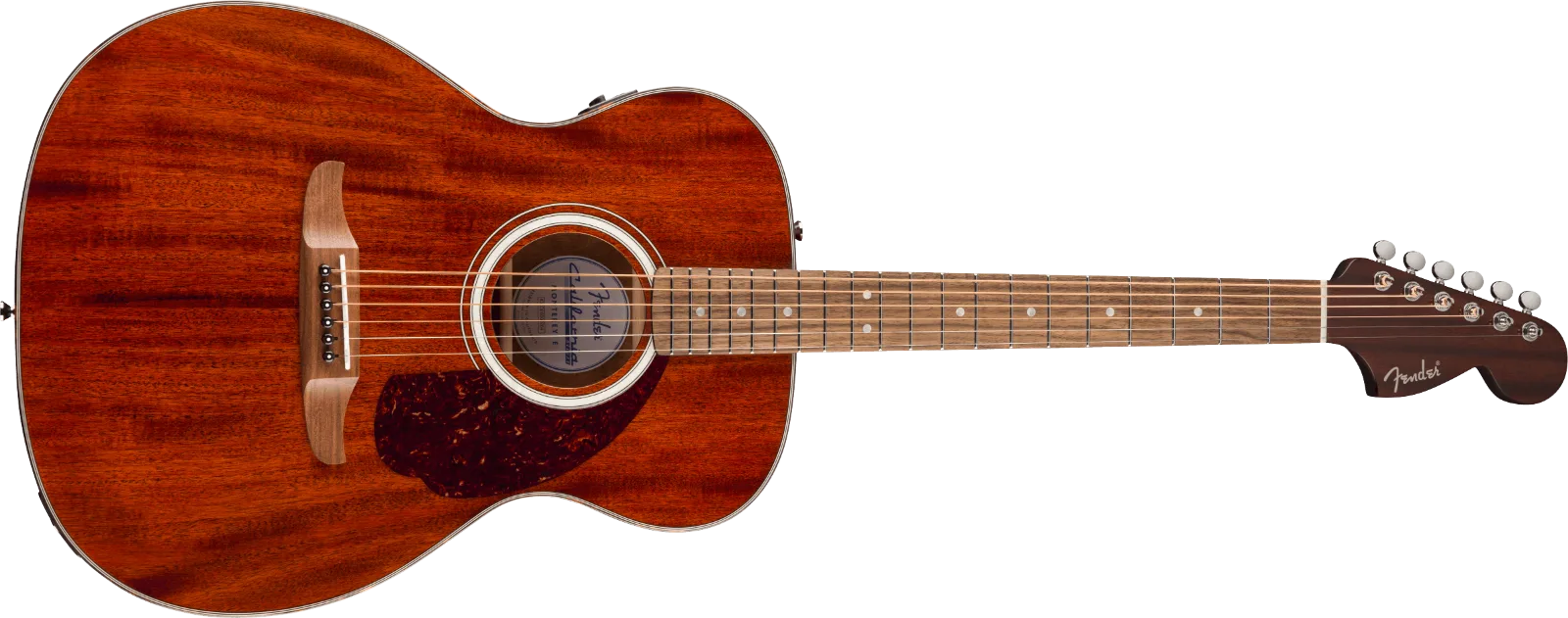 Fender California Deluxe Monterey E Mahogany — Walnut Fingerboard, Natural · Chitarre acustiche · R&D Sound Lugano
