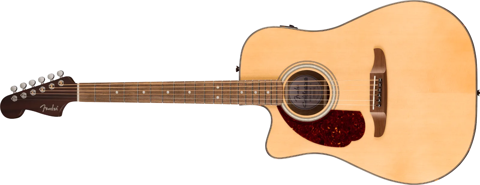 Fender California Deluxe Redondo CE Left-Handed — Walnut Fingerboard, Natural · Chitarre acustiche · R&D Sound Lugano