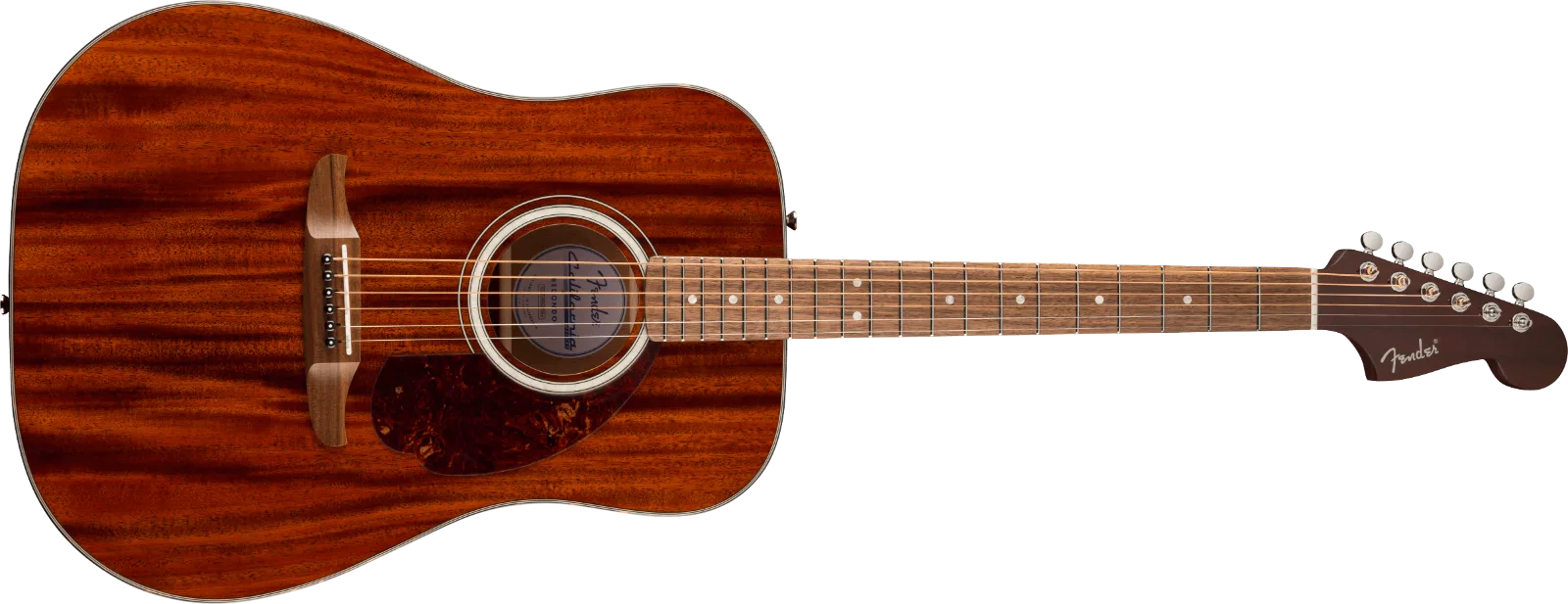 Fender California Deluxe Redondo Mahogany — Walnut Fingerboard, Natural · Chitarre acustiche · R&D Sound Lugano