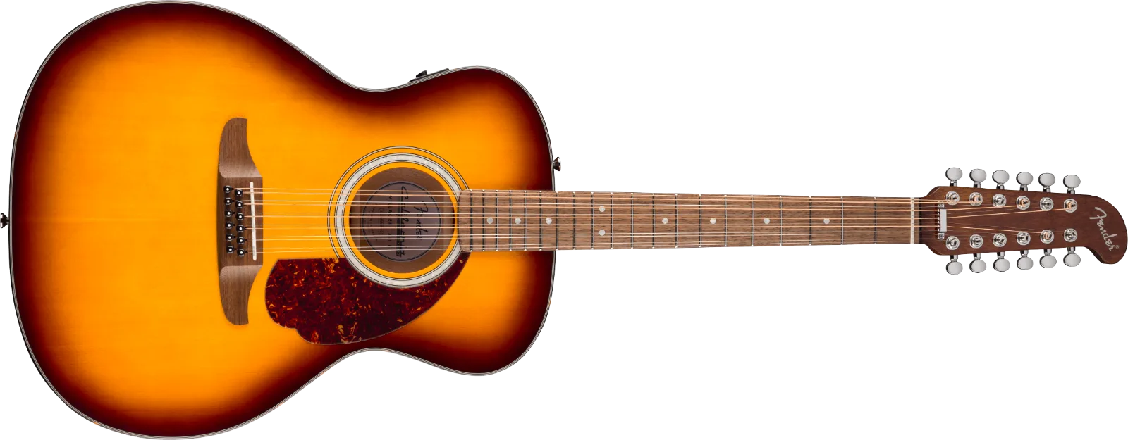 Fender California Deluxe Villager E — Walnut Fingerboard, Honey Sunburst · Chitarre acustiche · R&D Sound Lugano