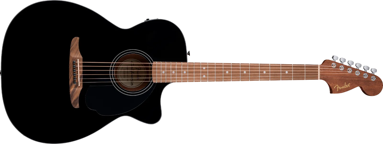 Fender California Standard Monterey CE — Spruce Top, Black Pickguard, Black · Chitarre acustiche · R&D Sound Lugano
