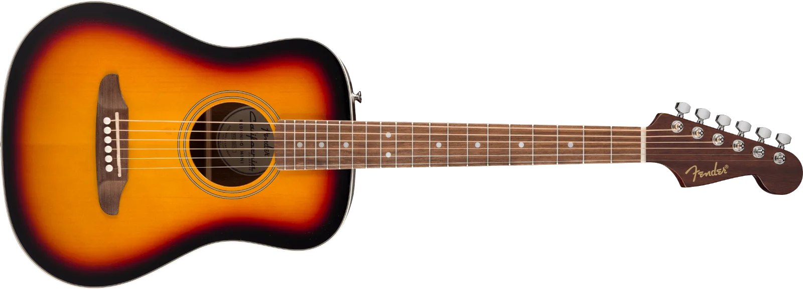 Fender California Standard Redondo Mini with Bag — Spruce Top, 3-Color Sunburst · Chitarre acustiche · R&D Sound Lugano