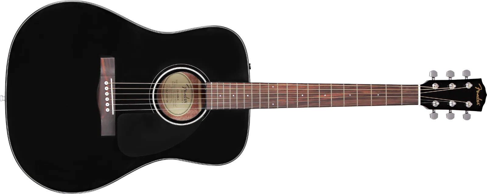 Fender CD-60 Dreadnought V3 with Case — CD-60 Dreadnought V3 w/Case, Walnut Fingerboard, Black · Chitarre acustiche · R&D Sound Lugano