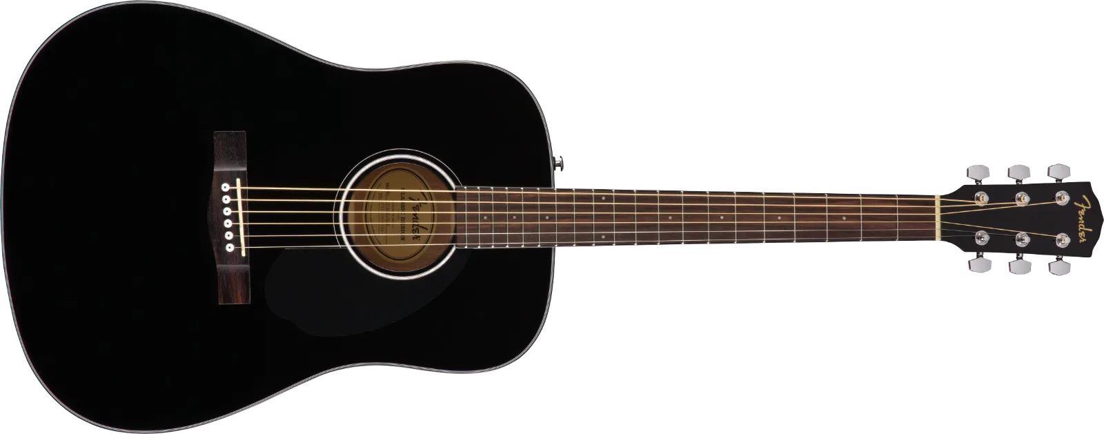 Fender CD-60S Dreadnought — Walnut Fingerboard, Black · Chitarre acustiche · R&D Sound Lugano