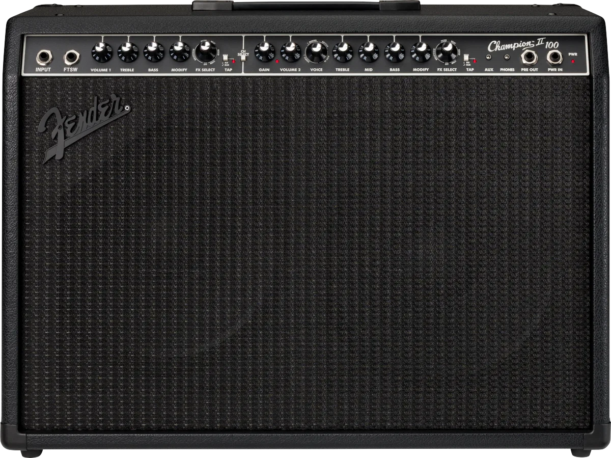 Fender Champion II 100 Blackout — 230V EU · Amplificatori per chitarra · R&D Sound Lugano