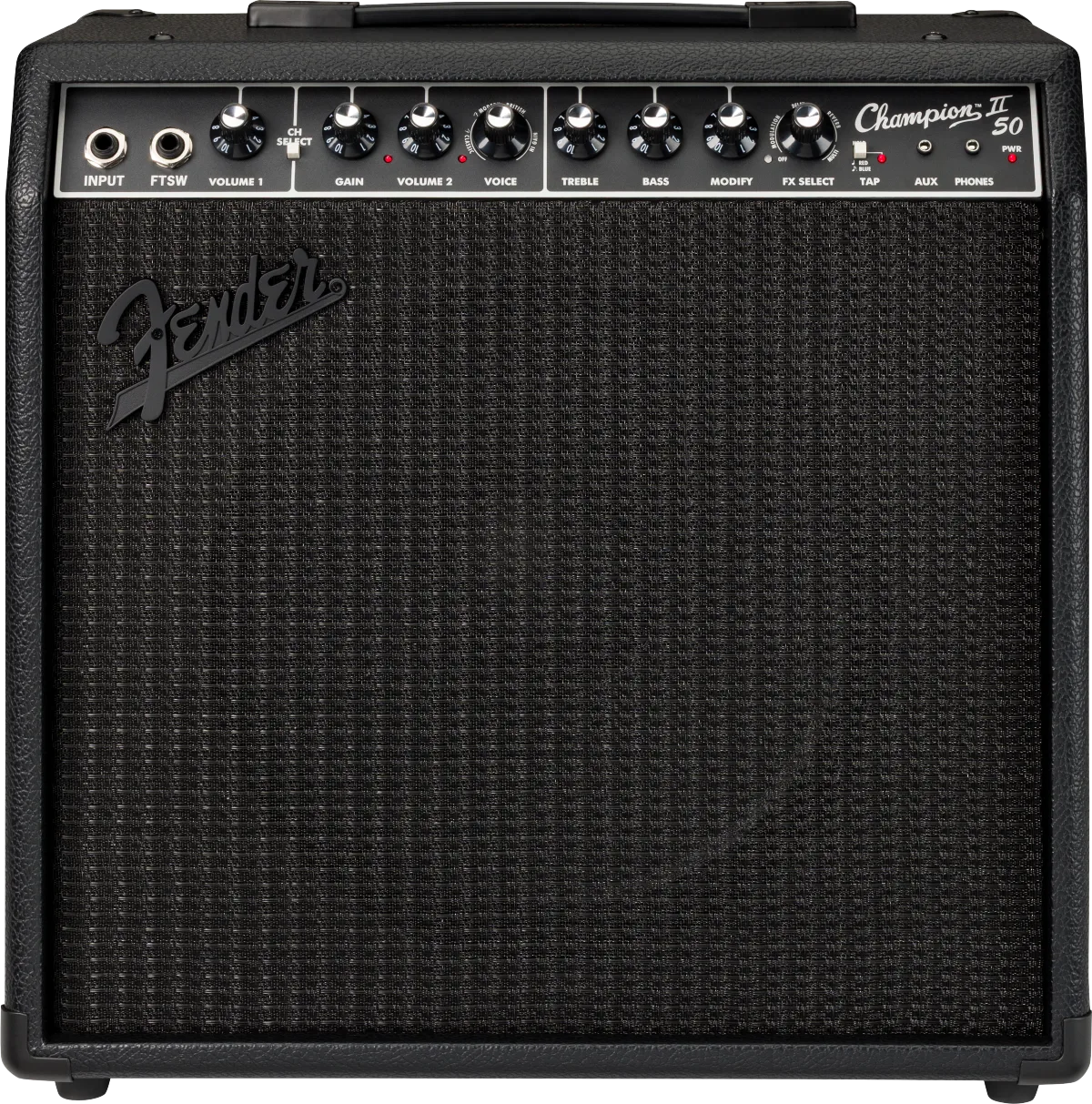 Fender Champion II 50 Blackout — 230V EU · Amplificatori per chitarra · R&D Sound Lugano