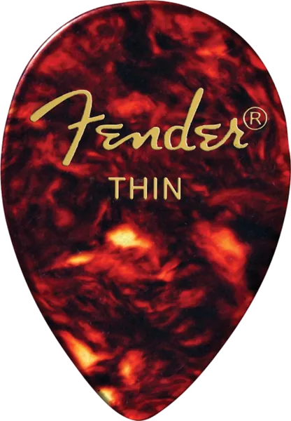 Fender Classic Celluloid Picks, 358 Shape - 1/2 Gross (72 Pack) — 358 Shape, Shell, Thin (72) · Plettri · R&D Sound Lugano
